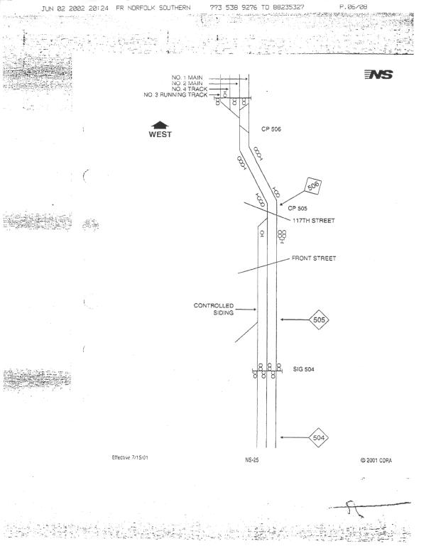 Somewhere in the Chicago Area Track Chart