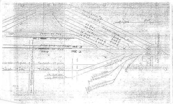 55th Street Yard Track Chart