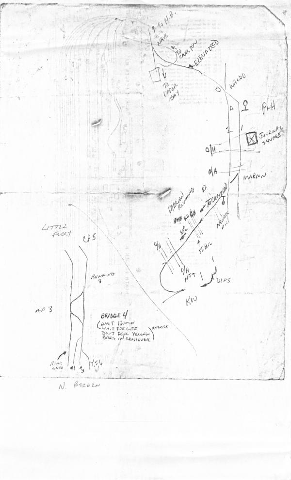 Conrail River Line Track Chart, Hoboken, North Bergen, Croxton