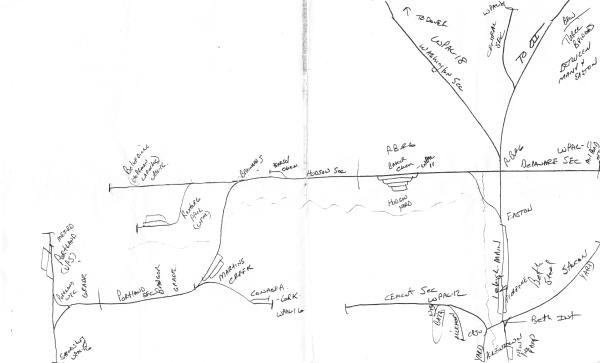 Lehigh Valley and Western New Jersey Track Chart
