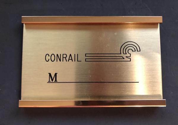 Bronze desk plate, blank