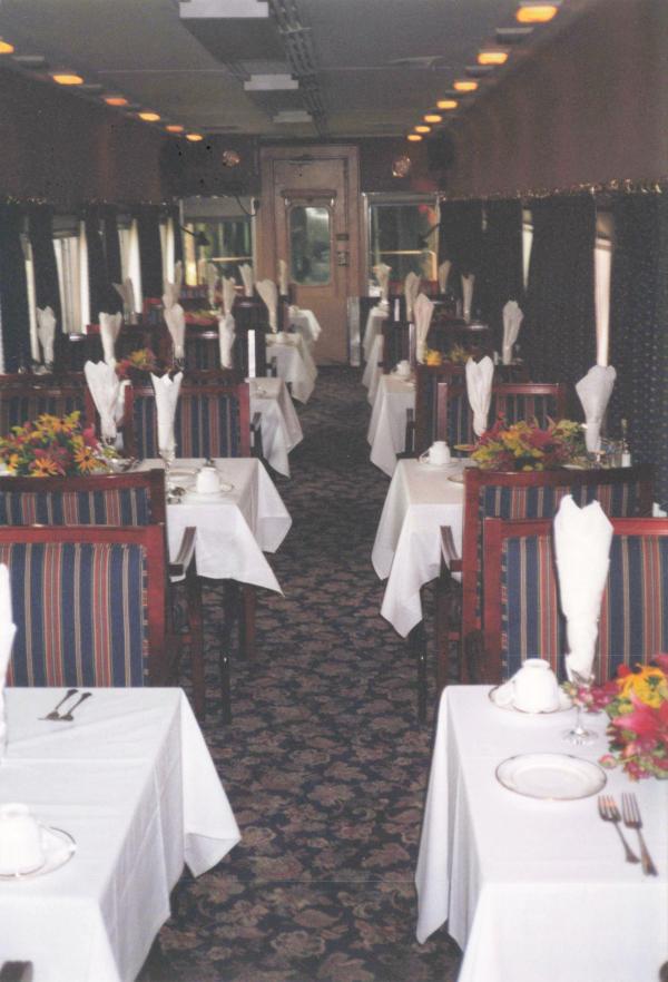 Conrail Observation/Dining Car 10 - Dining Area