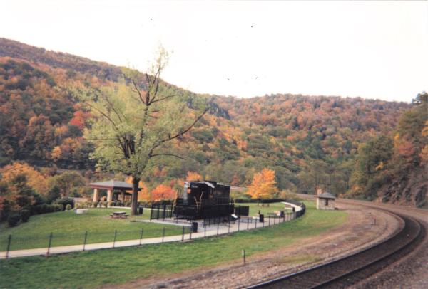 PRR 7048 at Horseshoe Curve, taken from OCS train