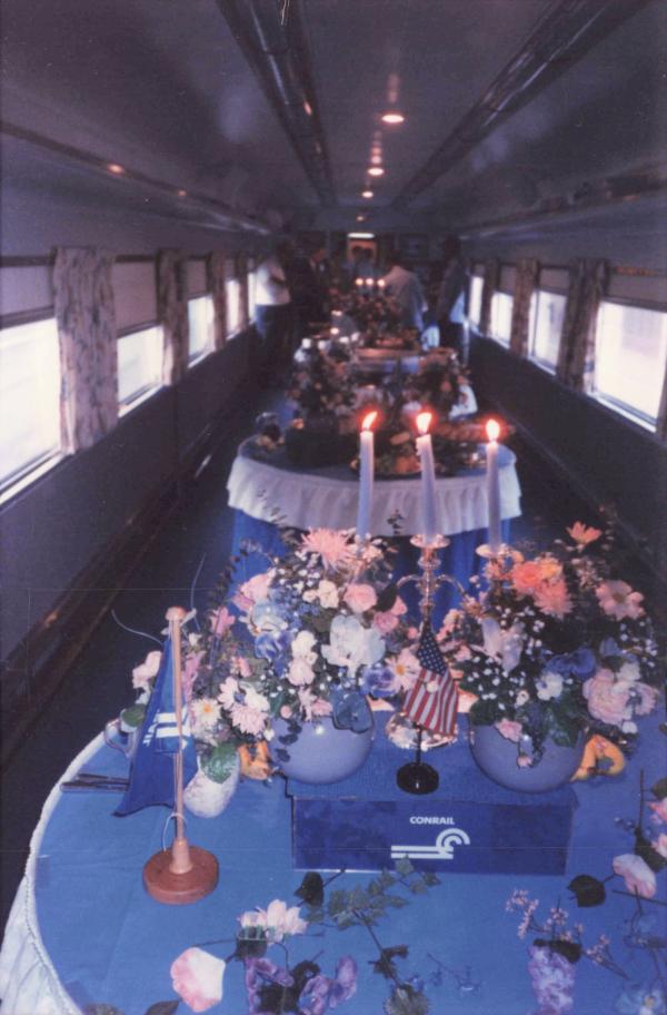 Conrail Dining Car 12 - Dining Room - Buffet Dinner
