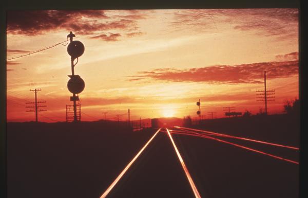 Signal at sunset