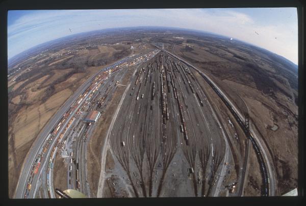 Conrail yard, Selkirk, NY, aerial view (looking east)