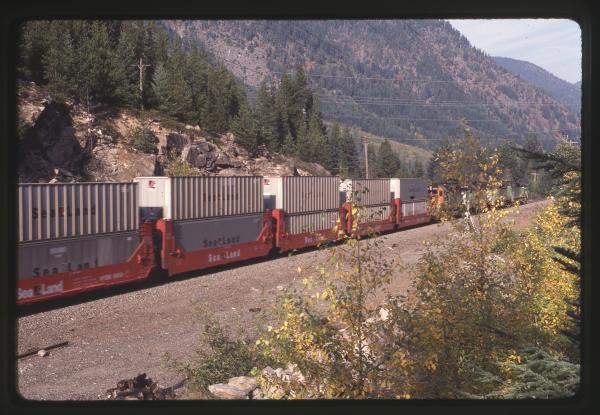 Sealand train on Burlington Northern