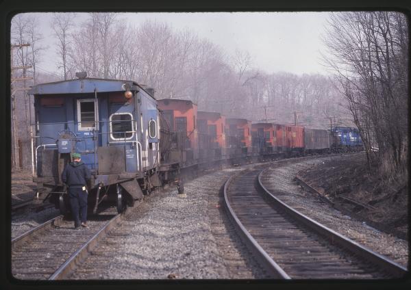 N12 Caboose 24533 on Speno Rail Train in Rutherford, PA
