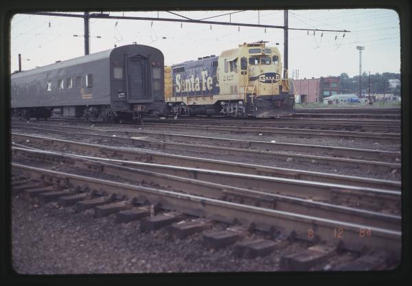 ATSF CF7 2427 and OCS car 20 in Enola, PA