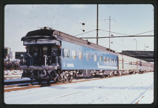 Conrail Business Car 3 on Amtrak Train 40 in Harrisburg, PA