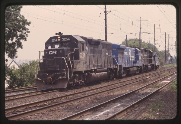 GP40 3254 and U33B 2926 in Enola, PA
