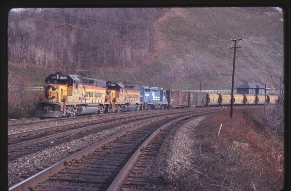 C&O GP40-2 4265, B&O GP40-2 4237, and CR GP30 2182 at Rockville, PA