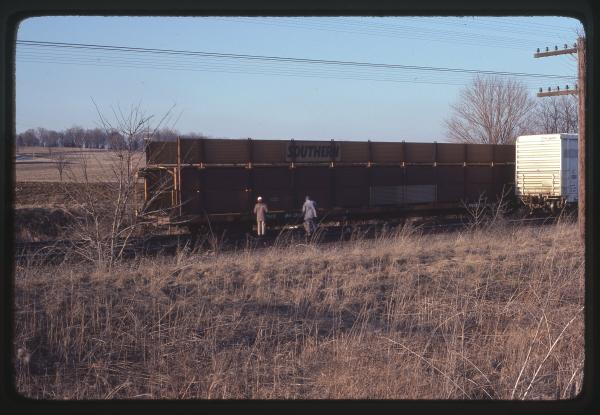 GP38-2 7968 on Wrecked Train at Hershey, PA