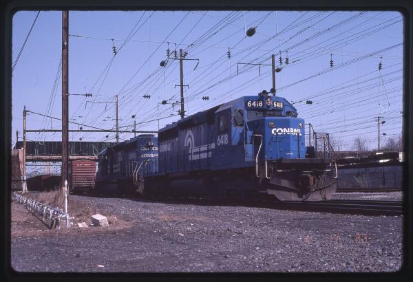 SD40-2s 6418 and 6381 in Harrisburg, PA