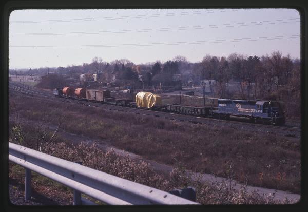SD40-2 6409 with High-and-Wide Move at Rockville, PA