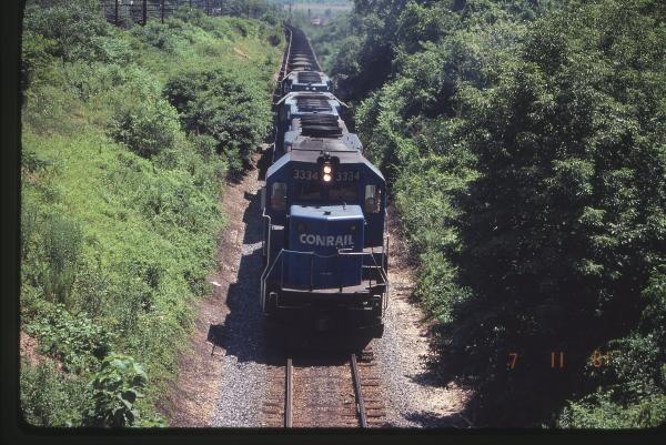 GP40-2 3334 in Rutherford, PA