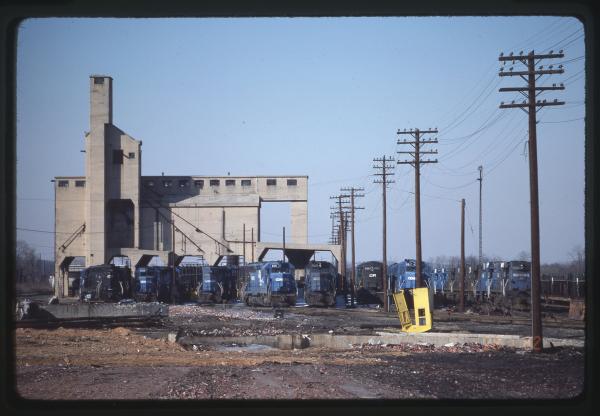 Stored Motive Power at Rutherford, PA