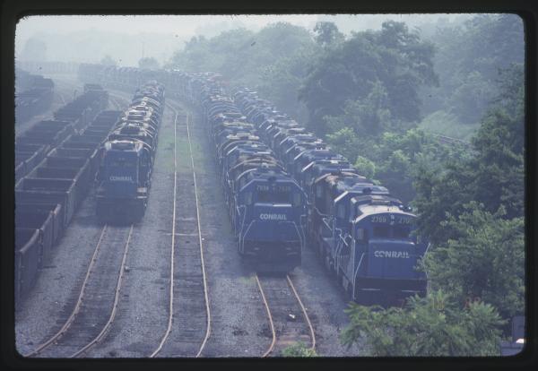 Stored Motive Power at Rutherford, PA