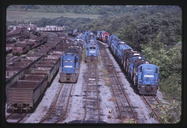 Stored Motive Power at Rutherford, PA