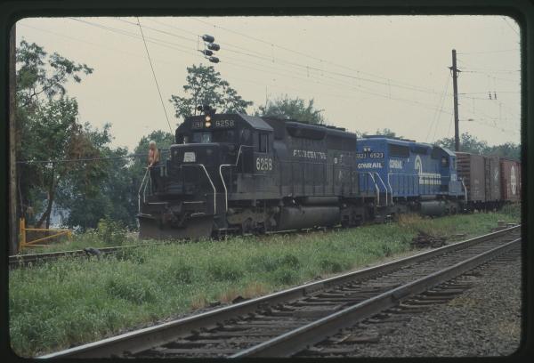 SD40 6258 and SD40-2 6523 in Columbia, PA