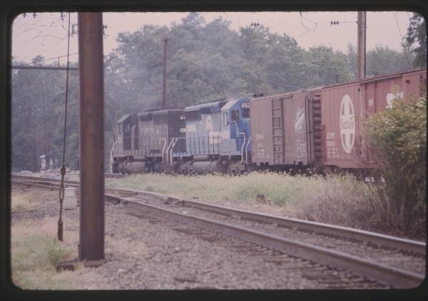 SD40 6258 and SD40-2 6523 in Columbia, PA