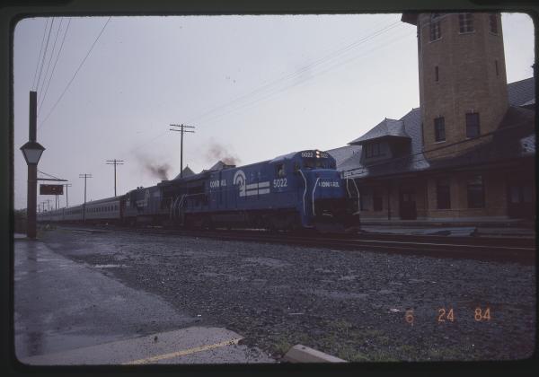 B36-7s 5022 and 5029 Pulling NJ Transit Coaches in Lebanon, PA