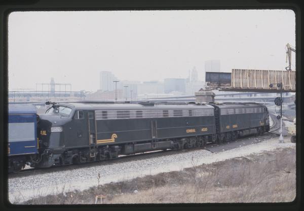 Photo of EMD E8 4020 & 4021 on Bailey's Wye in Baltimore MD