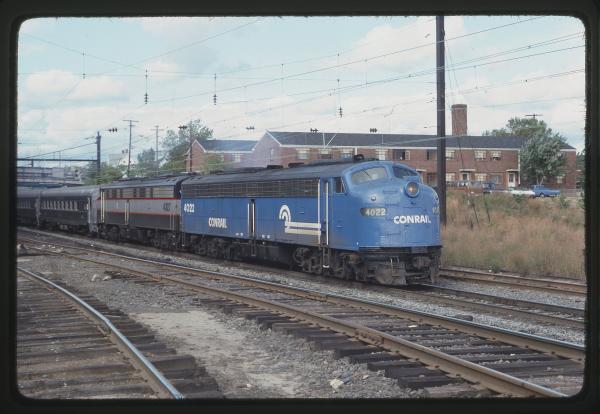 Photo of EMD E8 4022 in South Amboy NJ