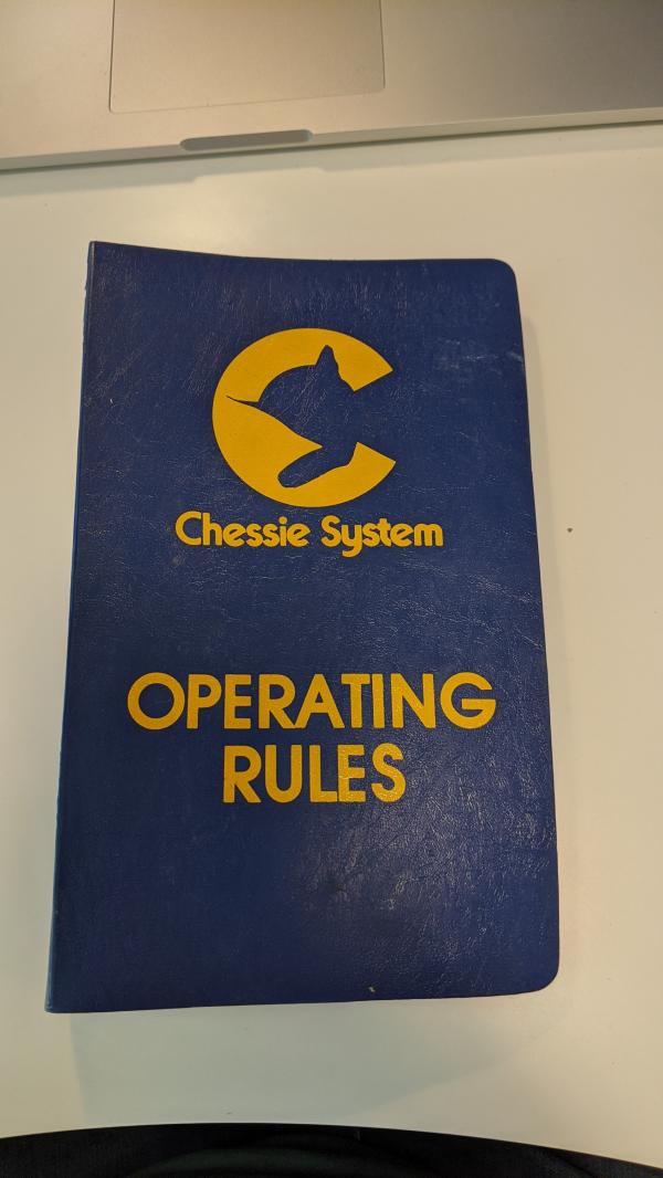 Chessie System Operating Rules  Effective March 1 1980