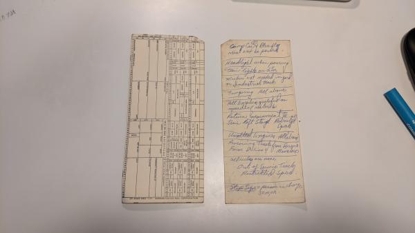 CT 4000 Rev 1-77 MCRS Movement & Home Route Card Forms