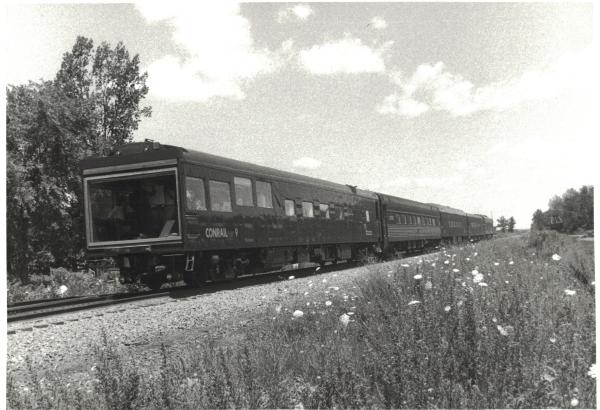 Photograph of Observation Car 9 on an OCS Train in Mount Marion NY
