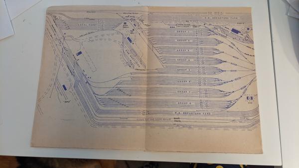 Blueprint of Elkart Yard
