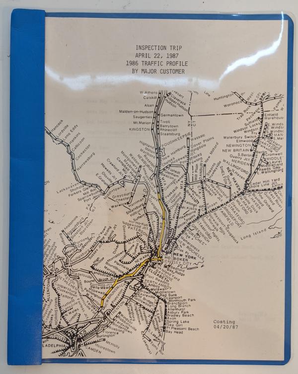 Inspection Trip, April 22, 1987, 1986 Traffic Profile by Major Customer