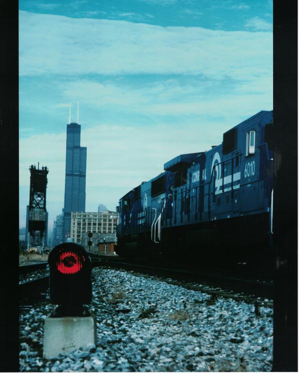 Photograph of Conrail Locomotives in Chicago
