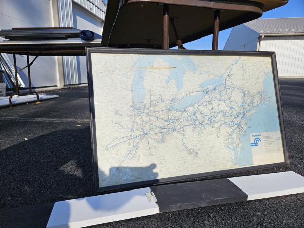 Conrail System Map 1978-08-31 (Rand McNally)  A. C. Fisher, Trainmaster on back.