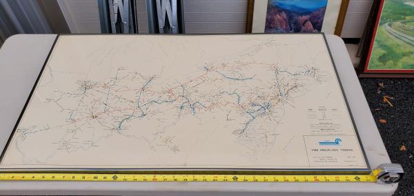 Conrail 1986 Annualized Tonnage Map, April 1987
