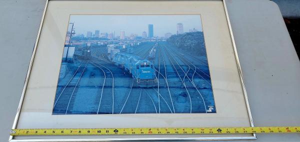 Boston Beacon Park Trailvan Terminal with Trailvan train departing