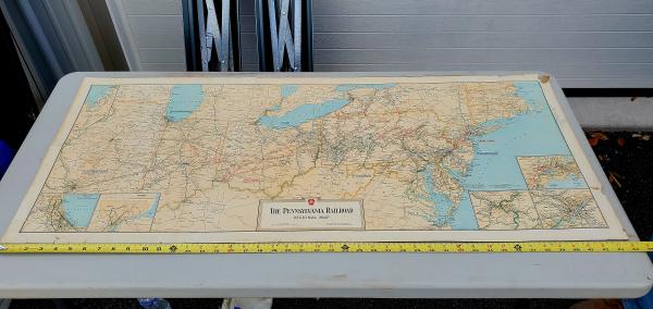 Pennsylvania Railroad Regional Map 1955-11