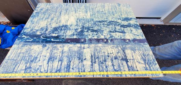 Auto Parts Boxcar Train on Horseshoe Curve