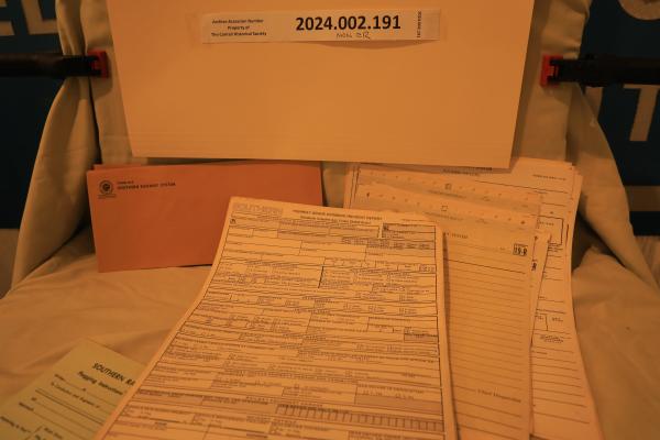 Collection of blank SOU Rwy forms