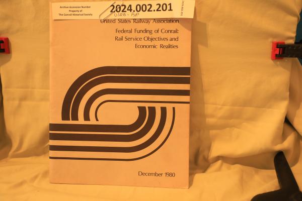 Federal Funding of CR's Rail Service and Economic Realities, USRA December 1980