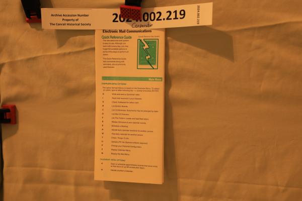 Quick Reference Guide to CR Electronic Mail System