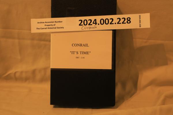 Conrail: It's Time video cassette