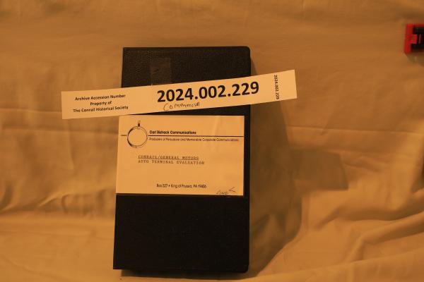 Conrail/General Motors Auto Terminal Evaluation, April 3, 1987