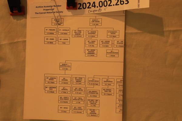Corporate Organization Chart, 08-15-1991