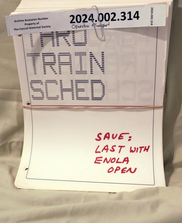 Train Schedule, April 1993