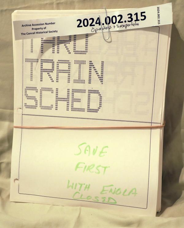 Train Schedule, November 1992