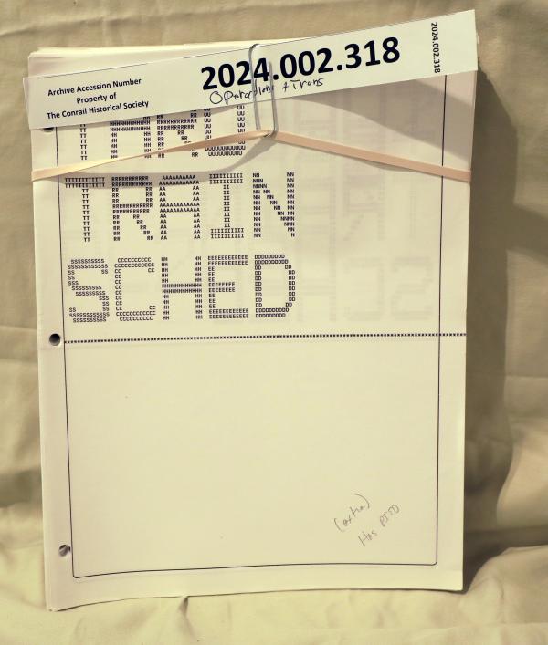 Train Schedule, August 1996