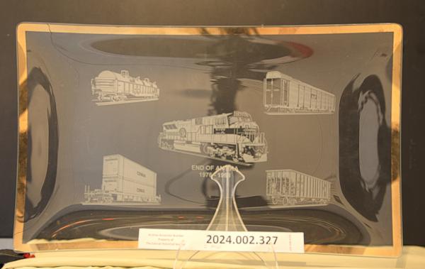 End of an Era, 1976-1998 glass tray