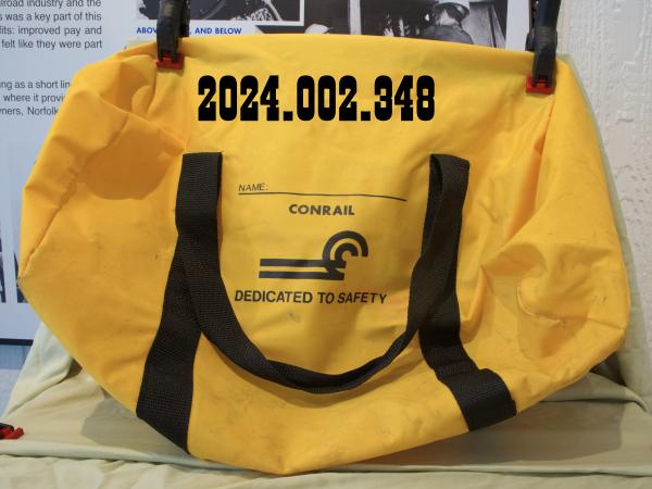 Yellow carrying bag for safety equipment